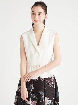 Amazon | [セルフォード] ベルト付きショートジレ CWFV244048